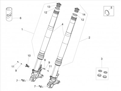 Εμπρός πιρούνι Ohlins